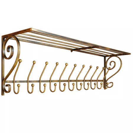 Wieszak kuty na ubrania 100 cm – ręcznie robiony z polskiej stali